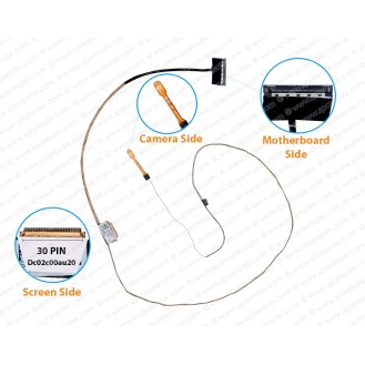 Display Cable For Lenovo ThinkPad L480, 20LS, 20LT, EL480, DC02C00AU20, 01LW323 LCD LED LVDS Flex Video Screen Cable 