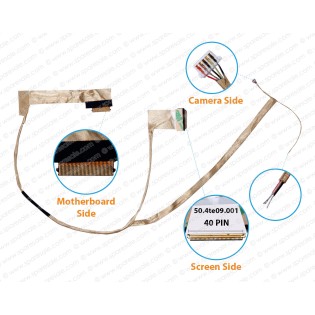 Display Cable For Lenovo LB58, B580, B585, B590, V580, V580c, V585, V590, V595, 50.4TE09.031, 50.4TE09.011, 50.4TE09.014, 50.4TE09.001, 90200812 LCD LED LVDS Flex Video Screen Cable
