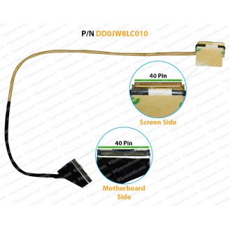 Display Cable For Dell Vostro 5460, 5470, 5480, 5439, V5470, V5460, 5PJV2, P41G, JW8, 3T95G, 03T95Q, DD0JW8LC010, DD0JW8LC000, DDJW8CLC220  LCD LED LVDS Flex Video Screen Cable