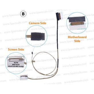 (B) ( Screen Side 40 Pin With Touch) (Motherboard side insert) 450.03102.0001, 0x78j5