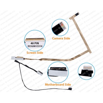 Display Cable For Dell XPS 14Z, L412Z, DC02001CU10, 0JYF5Y, 0NRNR4, 51VXP, 051VXP, JYF5Y, PLW00 LCD LED LVDS Flex Video Screen Cable