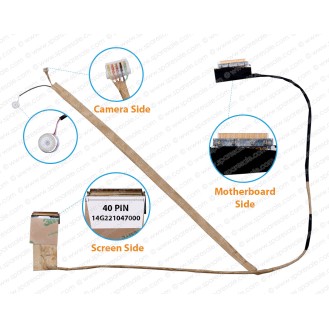 Display Cable For ASUS A54, A54C, A54L, K54, K54C, K54D, K54L, K54SL, X54, X54C, X54H, X54L, X54XI, 14G221047001, 14G221047002, 14G221047000 LCD LED LVDS Flex Video Screen Cable