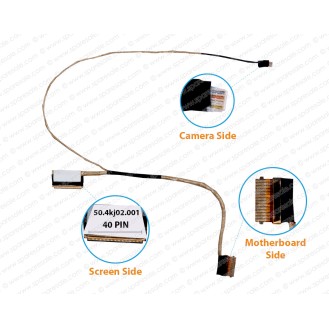 Display Cable For Lenovo Thinkpad X220, X230, X220T, X230T, X220IT, X230IT, 04W1775, 50.4KJ02.001 LCD LED LVDS Flex Video Screen Cable