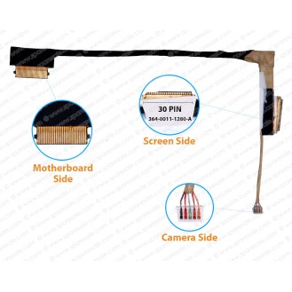 Display Cable For Sony VAIO SVP13, POR13, SVP131, SVP132, SVP13A, SVP1312, V270, 364-0011-1280-A LCD LED LVDS Flex Video Screen Cable