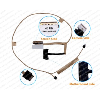 Display Cable For SONY VAIO SVT131, SVT131A11M, Z31UL, SVT13134CXS, 50.4XM01.002, 50.4XM01.001, 50.4XM01.011 LCD LED LVDS Flex Video Screen Cable ( Touch screen Cable ) 