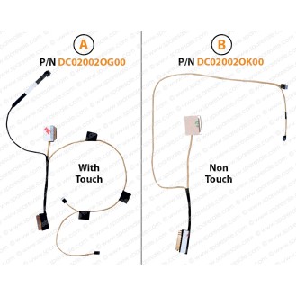 Display Cable For Dell Chromebook 11-3181, 11-3189, 11-3180 Latitude 3180 3189 DC02002OG00, DC02002OK00 LCD LED LVDS Flex Video Screen Cable