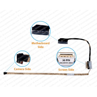 Display Cable For Dell G3-3590, 25H3D, 025H3D, JICN, 450.0H701.0001, 450.0H701.0002 LCD LED LVDS Flex Video Screen Cable