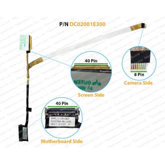 Display Cable For DELL Latitude E6230, 6230, 0VD834, DC02001TO00, 0JK20N, QAM00, DC02001E300 LCD LED LVDS Flex Video Screen Cable
