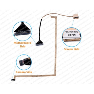 Display Cable For Dell Latitude 3480, E3480, 0KX7PD, 450.09Z01.0012, 450.09Z01 0002 LCD LED LVDS Flex Video Screen Cable ( Non-Touch Screen Cable )