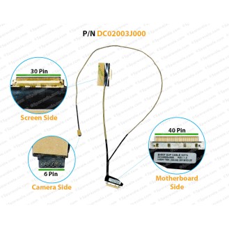 Display Cable For Acer Nitro AN515-43, AN515-54, DC02003J000, 50.Q5AN2.008 LCD LED LVDS Flex Video Screen Cable