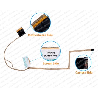 Display Cable For HP ProBook 450-G1, 455-S15, 50.4yx01.001, 721936-001, 50.4YX01.031 LCD LED LVDS Flex Video Screen Cable