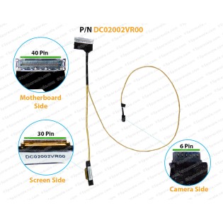 Display Cable For Acer Predator Helios 300 G3-571, G3-572, PH315-51, Nitro 5 AN515-31, AN515-58, AN515-41, AN515-42, AN515-51, AN515-52, AN515-53, 50.Q28N2.008, DC02002VR00 LCD LED LVDS Flex Video Screen Cable ( 30 Pin Screen Side )