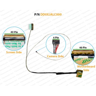 Display Cable For ASUS X450, KT523, X450C, A450, A450C, X452, X450V, X450VC, DD0XJALC000, DD0XJALC010, DD0XJALC020, 14005-00930000 LCD LED LVDS Flex Video Screen Cable