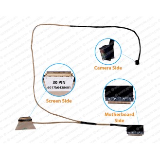 Display Cable For HP EliteBook 840-G1, 840 G1, 6017B0428601, 730954-001 LCD LED LVDS Flex Video Screen Cable