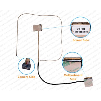 Display Cable For ASUS FX53, FX553VD, FZ53V, GL553, GL553VE, ZX53V, ZX53VW, GL553V, GL553VD, GL553VW, 1422-02GM000 LCD LED LVDS Flex Video Screen Cable