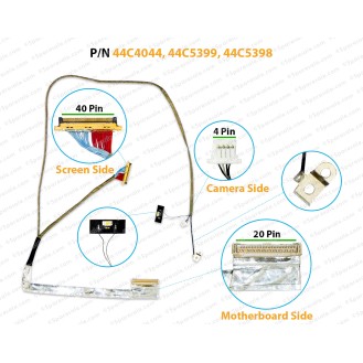 Display Cable For Lenovo Thinkpad X300, X301, 44C4044, 44C5399, 44C5398 LCD LED LVDS Flex Video Screen Cable