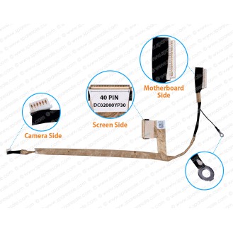 Display Cable For Dell Inspiron Mini 10-1012, 10-1018, DC02000YP30 LCD LED LVDS Flex Video Screen Cable