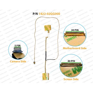 Display Cable For Acer Swift 3 SF314-51, 1422-02GG000 CA4DB LCD LED LVDS Flex Video Screen Cable ( 40 Pin Screen Side )