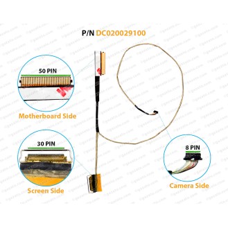 Display Cable For Lenovo Ideapad 3 CB-11IGL05, CB-11, GS150,  DC020029100 ( 30 Pin ) LCD LED LVDS Flex Video Screen Cable