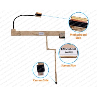 Display Cable For Dell Vostro 1015, V1015, DDVM9MLC000, DDVM9MLC001, DDVM9MLC002, 047XNF LCD LED LVDS Flex Video Screen Cable