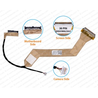 Display Cable For Dell Vostro A860, 1410, A840, PP37L, 0J986H, DD0VM9LC003 LCD LED LVDS Flex Video Screen Cable