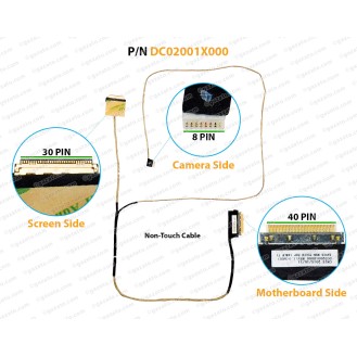 Display Cable For Dell Inspiron 5545, 15-5547, 15-5543, 15-5548, 15-5455, 15-5000, DC02001X000, 0FG0DX, CN-0FG0DX, ZAVCO, CNJS  ( NON-TOUCH )