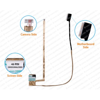 Display Cable For Dell Inspiron 1564, 061TN9, DD0UM6LC001, DD0UM6LC002, DDOUM6LC000, DD0UM6LC000 LCD LED LVDS Flex Video Screen Cable