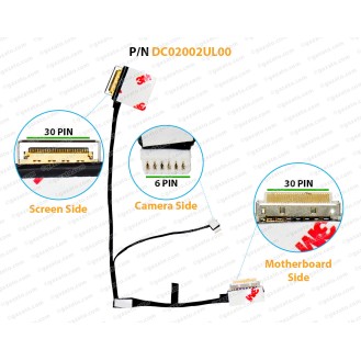 Display Cable For HP Pavilion 14-BF, 14BF, DC02002UL00, 934967-001, 934978-001, DCM40 LCD LED LVDS Flex Video Screen Cable