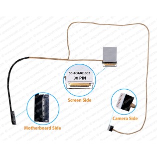 Display Cable For Dell Latitude 3340, L3340, E3340, 50.4OA02.011, 50.4OA02.002, 50.4OA02.003 LCD LED LVDS Flex Video Screen Cable