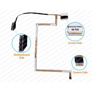 Display Cable For Dell Latitude E5440, P44G, VAW30, DC02001T900, 0R7YCF LCD LED LVDS Flex Video Screen Cable