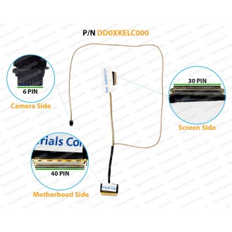 Display Cable For ASUS X505, X505UA, K505B, K505U, A505Z, K505BP9420, DD0XKELC000, 14005-02350000 LCD LED LVDS Flex Video Screen Cable