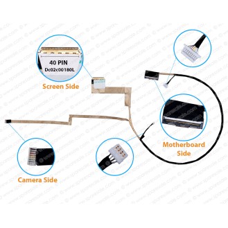 Display Cable For Dell latitude E6420, E6420-ATG, E6420-XFR, PAL50, 0XJJFC, DC02C00180L LCD LED LVDS Flex Video Screen Cable