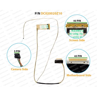 Display Cable For Acer Aspire E15, E-15, ES1-511, ES1-511G Gateway NE511 DC020020Z10 Z5W1M LCD LED LVDS Flex Video Screen Cable