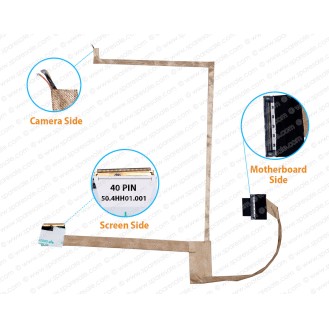 Display Cable For Dell Inspiron 15R N5010, M5010, DG15, 50.4HH01.801, 50.4HH01.001, 50.4HH01.101, 50.4HH01.301, 50.4HH01.501 LCD LED LVDS Flex Video Screen Cable