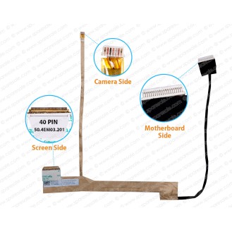 Display Cable For Dell Inspiron M5020, M5030, N5020, N5030, 50.4EM03.201, 50.4EM03.001, 042CW8 LCD LED LVDS Flex Video Screen Cable