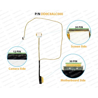 Display Cable For ASUS Chromebook C300, C300MA, C300SA, C300S, C300M, Series DD0C8ALC000 LCD LED LVDS Flex Video Screen Cable