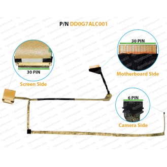 Display Cable For HP Pavilion 14-CE, 14CE, DD0G7ALC001, L26361-001, DD0G7ALC011 LCD LED LVDS Flex Video Screen Cable 