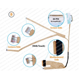 (B) ( 40 Pin Screen Side With Touch) 50.4xp09.001, 50.4XP09.021, DNE40, P37G, 1PYJC, C3PTH