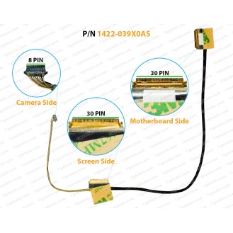 Display Cable For ASUS Vivobook X512DK, X512, X512DK-1G, X512DK1G, A512D, F512D, 512DA, X512DA, X512DK, F512DA, 1422-039X0AS, 1422-039Y0AS, 14005-02890300 LCD LED LVDS Flex Video Screen Cable ( 30-Pin )