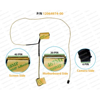 Display Cable For ASUS S410U, S4100VN, S4100V, S4200U, X411, X411UA, X411UQ, S4000V, S410UF, 12064974-00, 12064975-00 LCD LED LVDS Flex Video Screen Cable