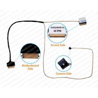 Display Cable For Lenovo IdeaPad 110-14IBR, DC02C009B00, DC02C009B10, L80T6, 5C10L45753 LCD LED LVDS Flex Video Screen Cable ( 30 Pin Screen Side )