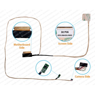 Display Cable For Lenovo IdeaPad 700-15ISK, 450.06R04.0001, 450.06R04.0004, 450.06R04.0011, 450.06R04.0003 LCD LED LVDS Flex Video Screen Cable