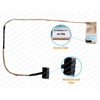 Display Cable For Lenovo IdeaPad B5400, M5400, BM6, DD0BM6LC011, DD0BM6LC001 LCD LED LVDS Flex Video Screen Cable