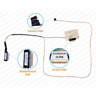 Display Cable For Lenovo IdeaPad E50 E50-30 E50-45 E50-70 E50-80 DC020023L00 5C10H44889 LCD LED LVDS Flex Video Screen Cable ( 30 Pin Screen Side )