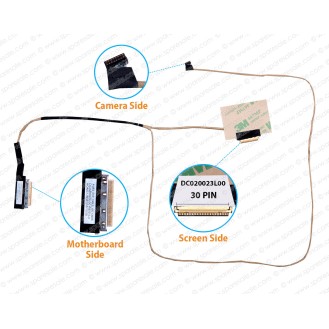 Display Cable For Lenovo IdeaPad E50 E50-30 E50-45 E50-70 E50-80 DC020023L00 5C10H44889 LCD LED LVDS Flex Video Screen Cable ( 30 Pin Screen Side )