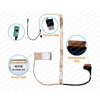 Display Cable For LENOVO E49, E49A, E49AL, E49G, E49L, 50.4TK05.001, 50.4TK05.002, 04W4286 LCD LED LVDS Flex Video Screen Cable