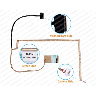 Display Cable For Lenovo G470, G475, G475A, G475G, G475L, DC02001LB10, 10BA6L05D4A, DC020015T10, DC020016T10, 31048203 LCD LED LVDS Flex Video Screen Cable