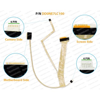 Display Cable For Sony Vaio VPCEE, VPC-EE, Series PCG-61611M EE43E DD0NE7LC100, DD0NE7LC000 LCD LED LVDS Flex Video Screen Cable