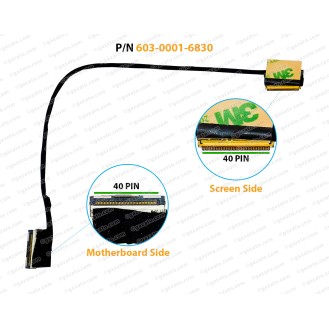 Display Cable For Sony Vaio VPCCA, VPCCB, VPC-CB, VPC-CA, VPC-CA17, VPCCA17EC, VPCCA-17EC, PCG-61712T, VPCCA-112T, 603-0001-6830 CA27, V050 LCD LED LVDS Flex Video Screen Cable