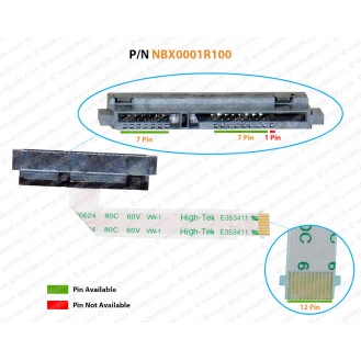 HDD Cable For Dell Inspiron 17-5000, 17-5748, 17-5755, 17-5758, 17-5759, NBX0001R100, 00KT1K, 0KT1K SATA Hard Drive Connector